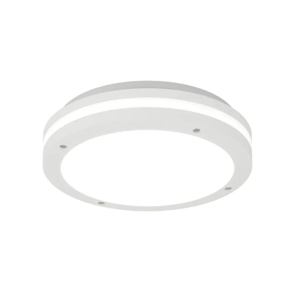 Top light soho plafoniera bianca da esterno rotonda ip54