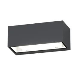 Top light spa applique da esterno rettangolare antracite ip54