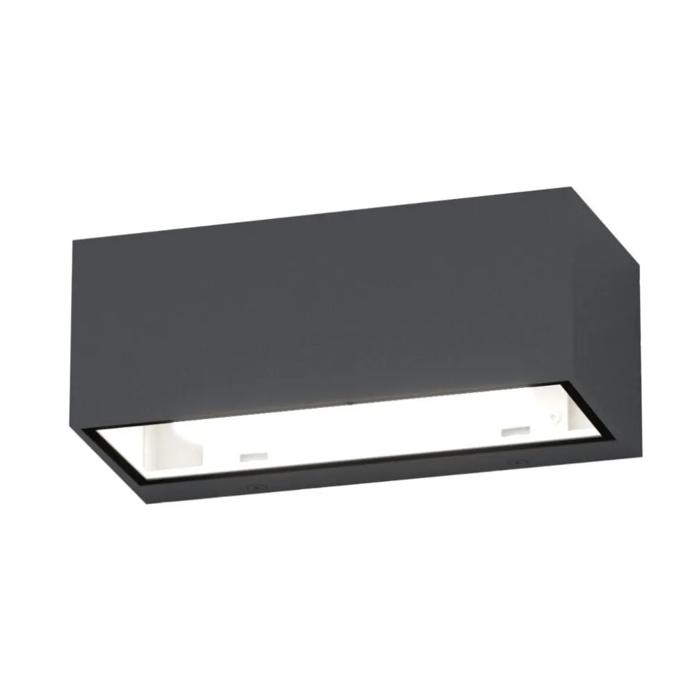 Top light spa applique da esterno rettangolare antracite ip54
