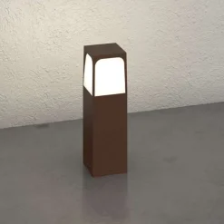 Top light york lampioncino basso da giardino corten ip54