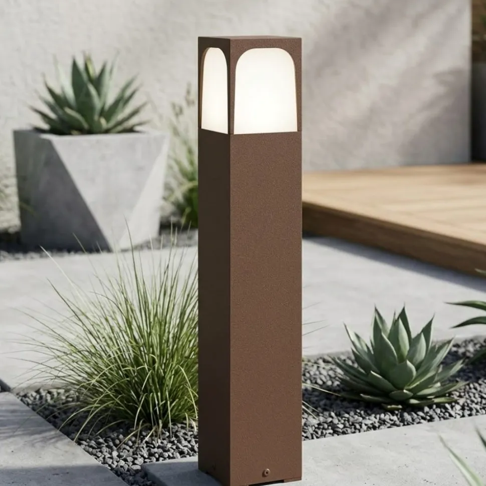 Top light york lampioncino da giardino corten ip54