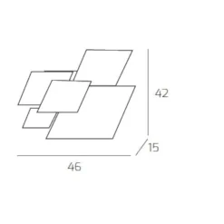 Toplight upgrade plafoniera per camera da letto placca foglia rame