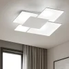 Toplight upgrade plafoniera moderna vetro grigio design quadrata