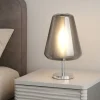 Toplight abat-jour da comodino vetro fume moderna