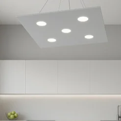 Top light area lampadario da cucina quadrato grigio