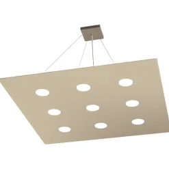 Toplight area lampadario quadrato sabbia per salone moderno