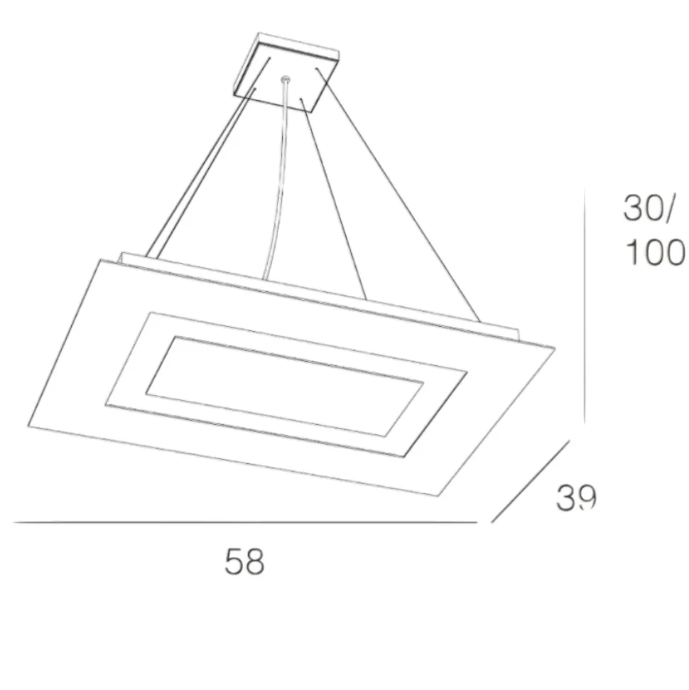 Toplight carpet lampadario sabbia per soggiorno moderno