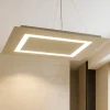 Toplight carpet lampadario 91w sabbia per soggiorno moderno rettangolare