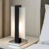 Top light cross abat-jour moderna nero lampada da comodino