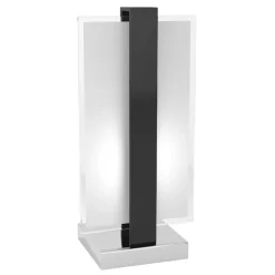 Top light cross abat-jour moderna nero lampada da comodino
