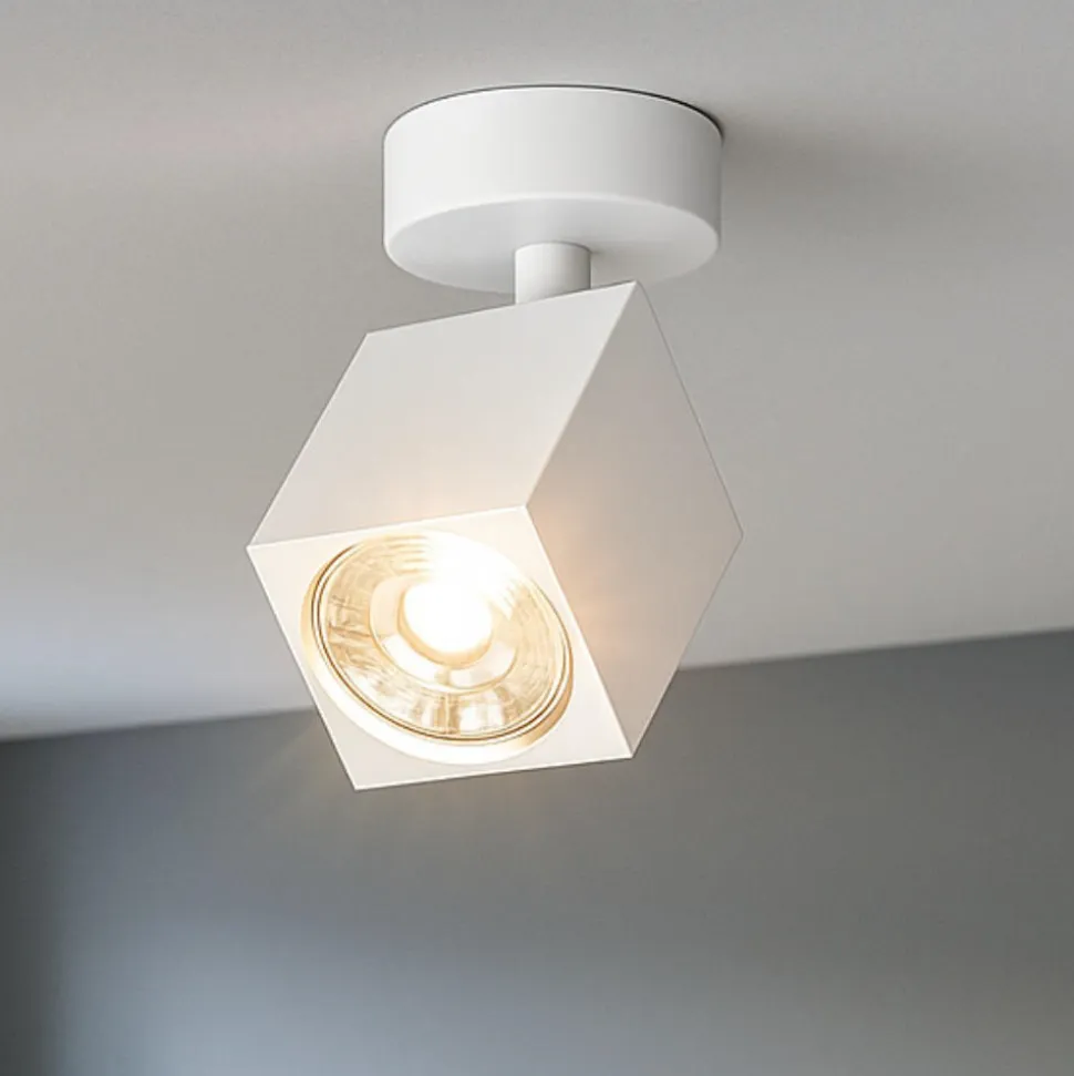 Top light faretto da soffitto kibo bianco led gu10 orientabile