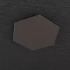 Top light hexagon piastra metallica decorativa marrone