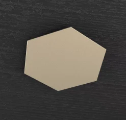 Toplight hexagon placca metallo decorativa sabbia