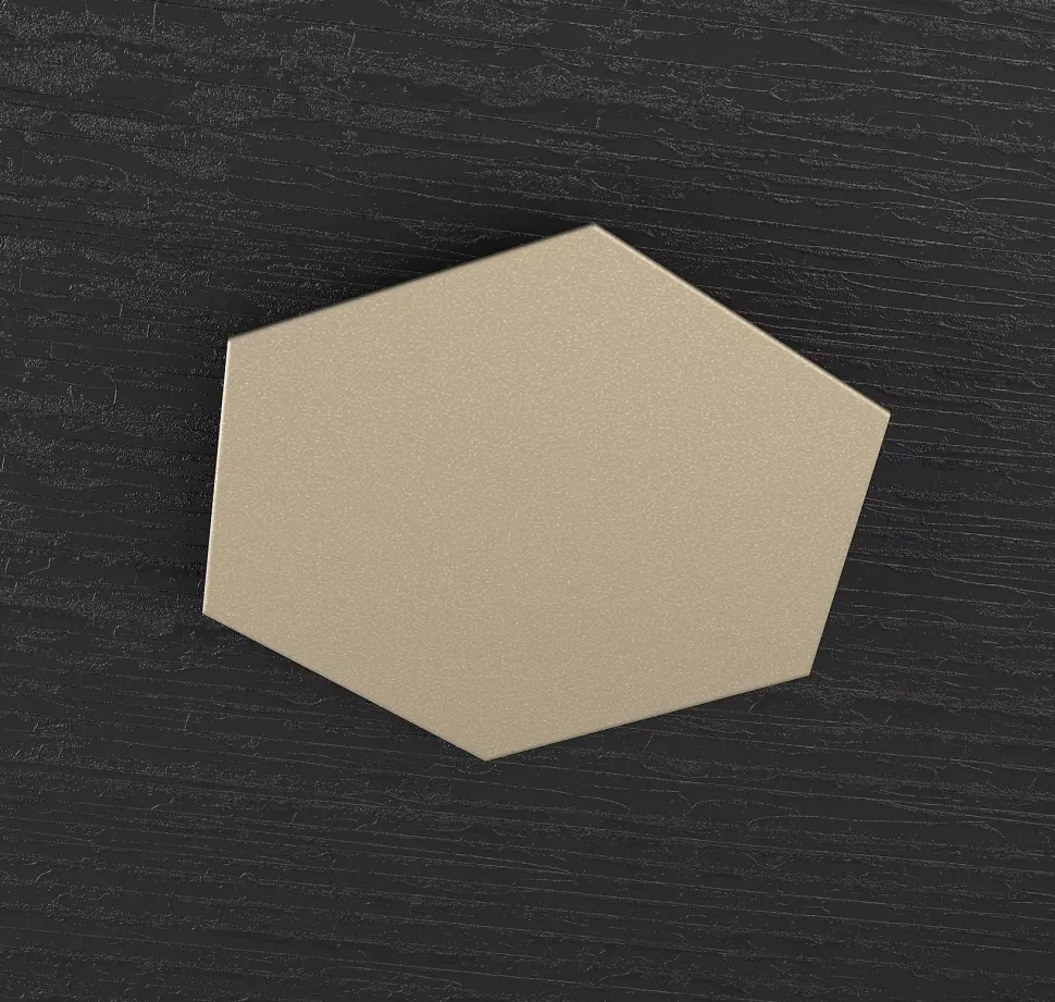 Toplight hexagon placca metallo decorativa sabbia