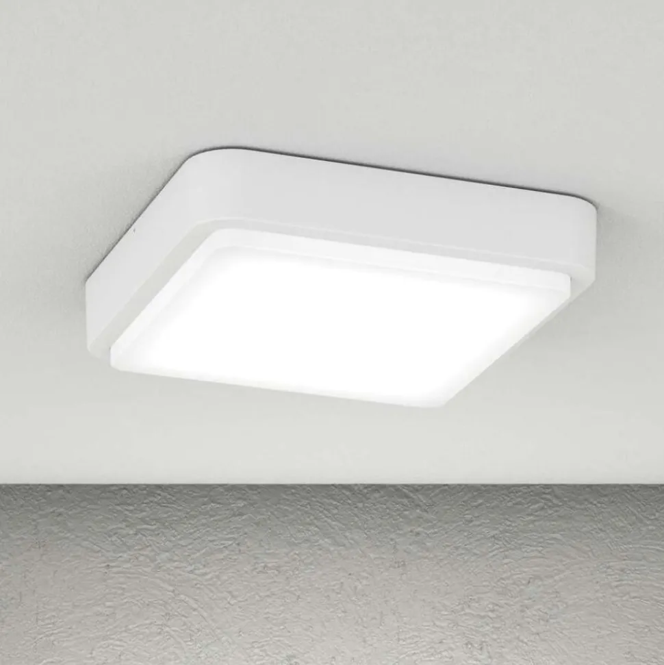 Top light irvine plafoniera quadrata per esterno moderna bianca