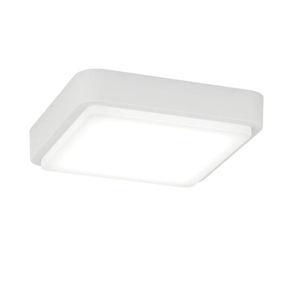 Top light irvine plafoniera quadrata per esterno moderna bianca