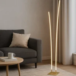 Top light kawaii piantana oro moderna champagne led 48w cct