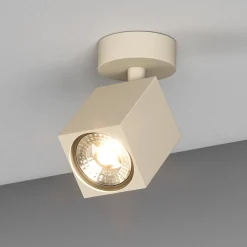 Top light kibo faretto led a soffitto gu10 orientabile sabbia