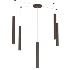 Top light lampadario con decentramento marrone per soggiorno