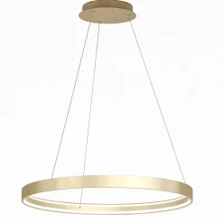 Top light lampadario da cucina malika anello oro champagne led 56w cct