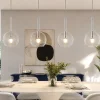 Top light lampadario per cucina vetri trasparenti