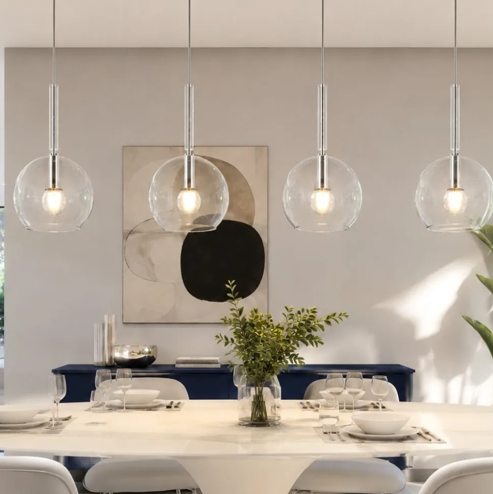 Top light lampadario per cucina vetri trasparenti