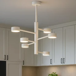 Top light octopus bianco lampadario moderno 6 luci orientabili