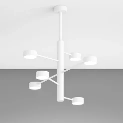Top light octopus bianco lampadario moderno 6 luci orientabili