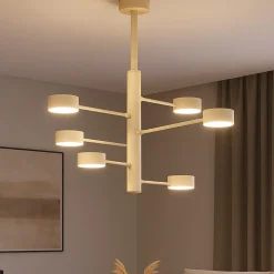Top light octopus lampadario 6 luci sabbia moderno orientabile per soggiorno