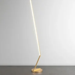 Top light piantana led twig oro champagne 32w cct dimmerabile moderna