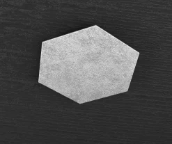 Top light placca decorativa metallo foglia argento per plafoniera hexagon