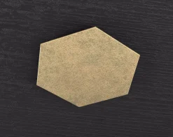 Toplight placca esagonale metallo foglia oro per plafoniera hexagon
