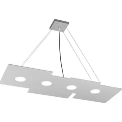 Toplight plate lampadario per cucina grigio design