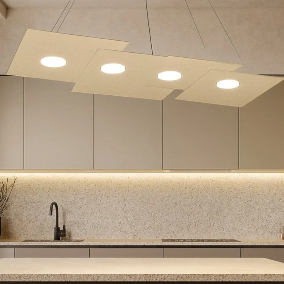 Toplight plate lampadario sabbia per cucina moderna