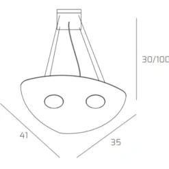 Toplight shape lampadario per cucina moderna bianco