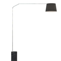 Toplight slope lampada ad arco base di marmo nero