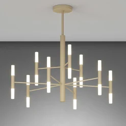 Top light space sabbia lampadario moderno 9 bracci per soggiorno