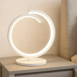 Toplight tornado abat-jour da comodino bianca moderna led 3000k 4000k