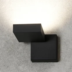 Toplight up applique lampada da parete marrone moderna