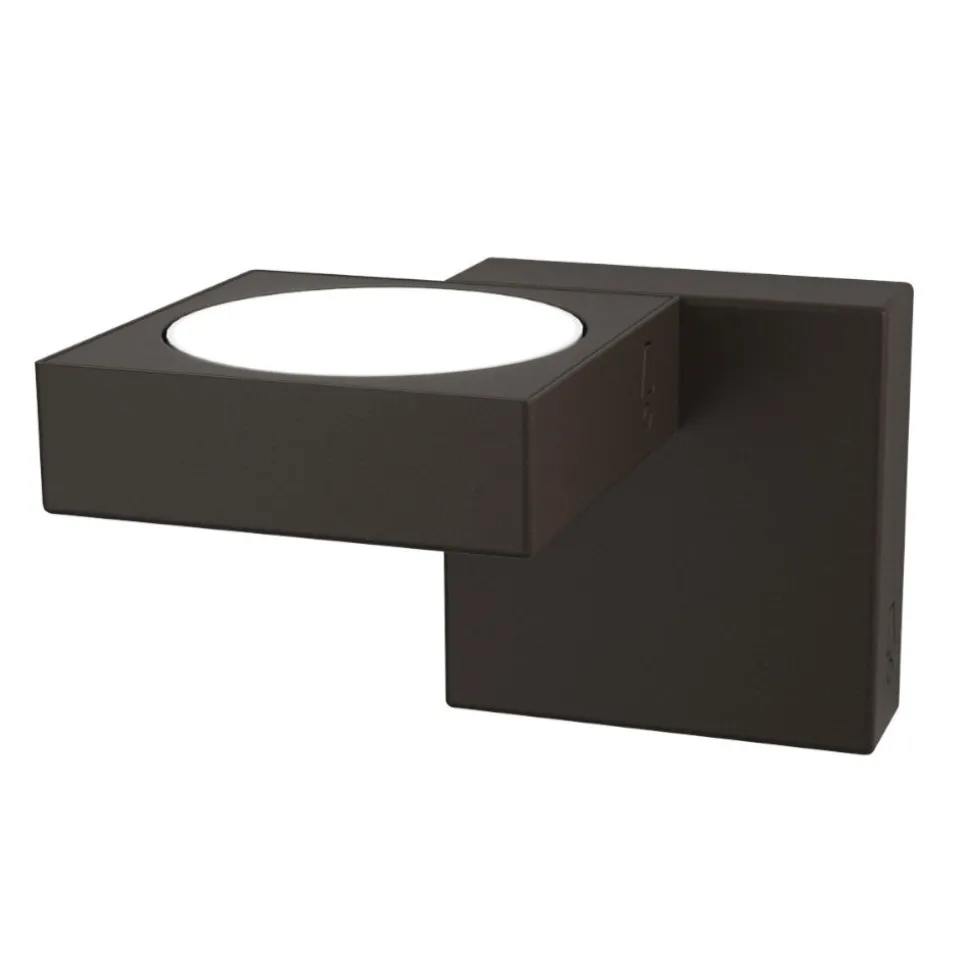 Toplight up applique lampada da parete marrone moderna