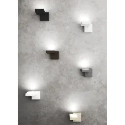 Toplight up applique lampada da parete marrone moderna
