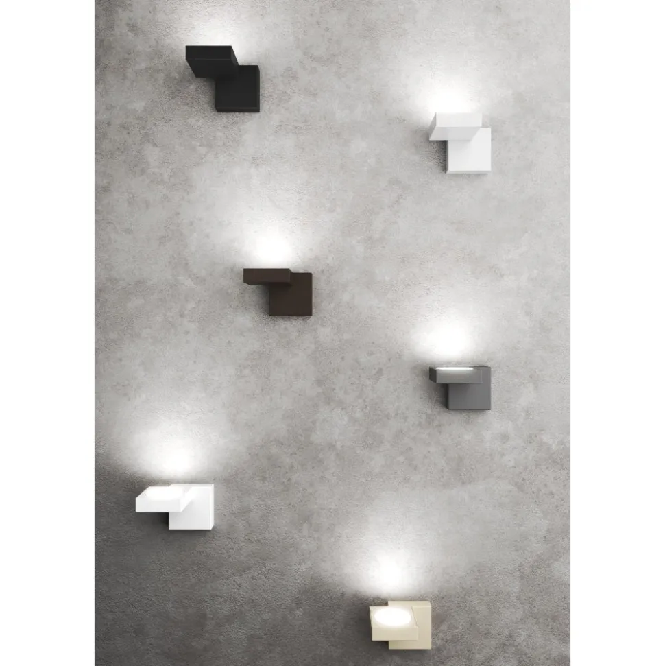 Toplight up applique lampada da parete marrone moderna