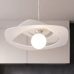 Toplight warped 65cm lampadario per cucina moderna bianco