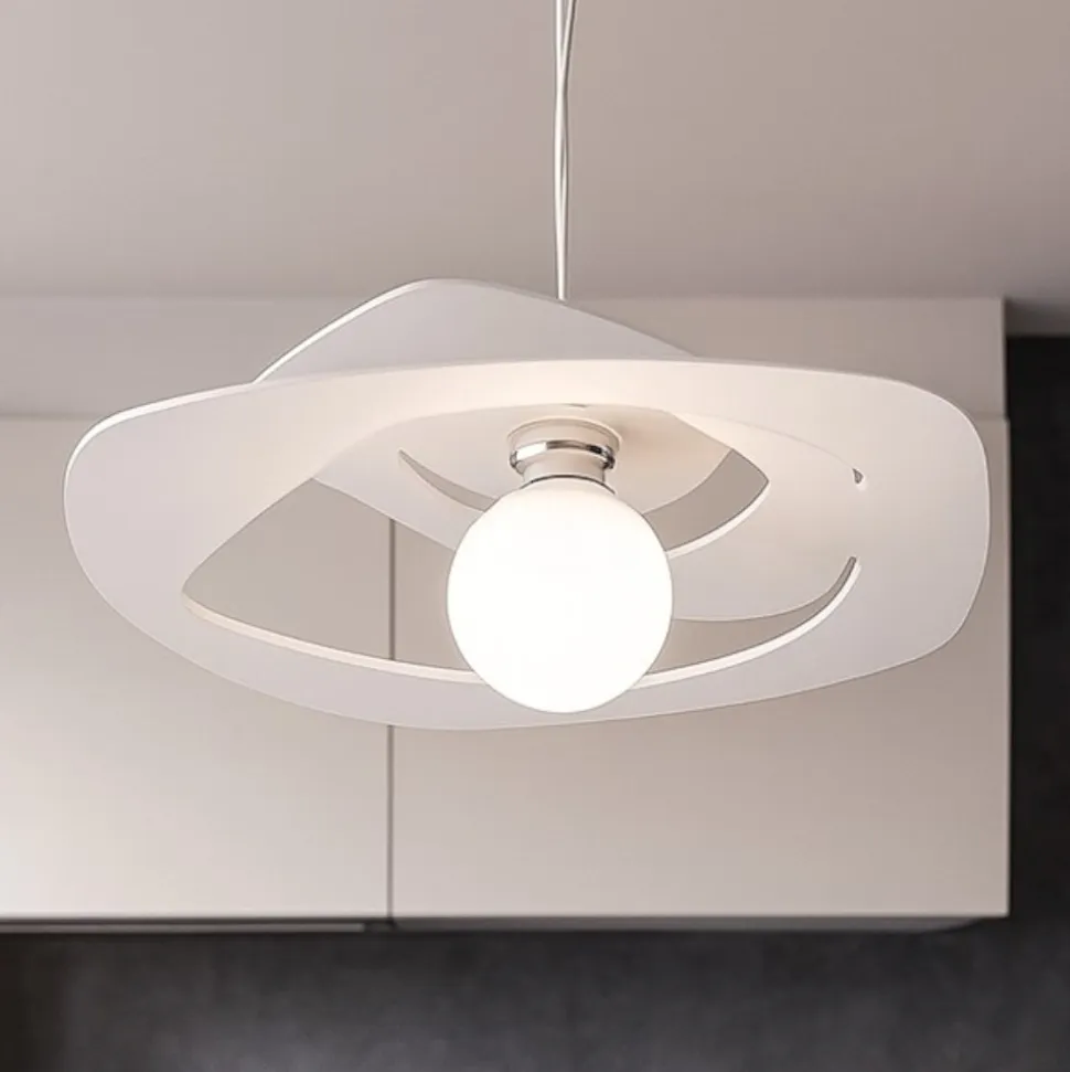 Toplight warped 65cm lampadario per cucina moderna bianco
