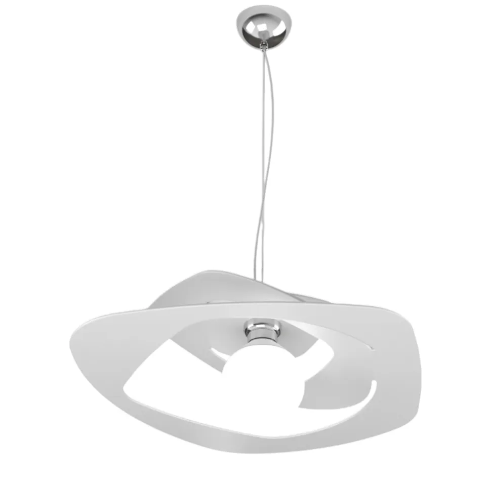 Toplight warped 65cm lampadario per cucina moderna bianco