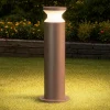 Torre pt1 h60 ideal lux lampione da esterno marrone per giardini