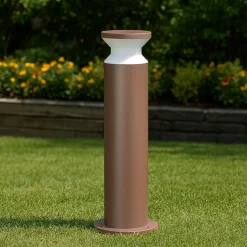 Torre pt1 h60 ideal lux lampione da esterno marrone per giardini