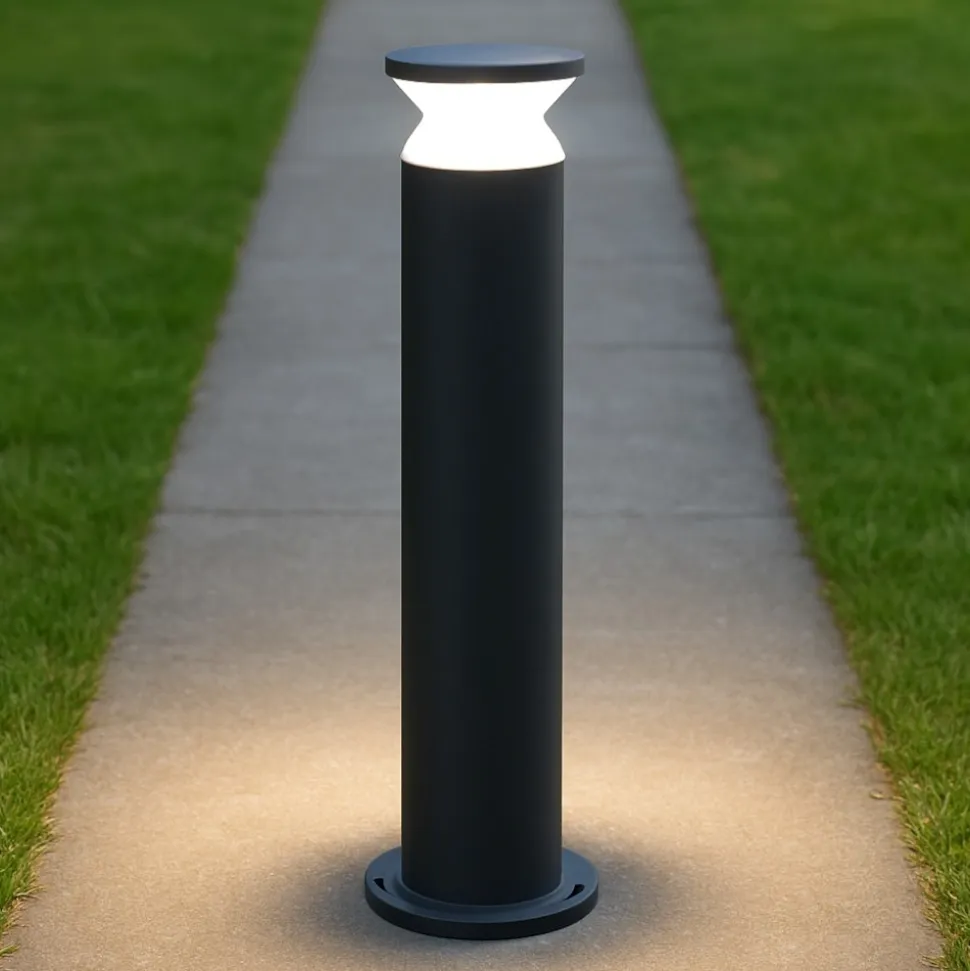 Torre pt1 h80 ideal lux lampione da esterno h80 antracite ip44