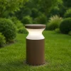 Torre pt1 h22 ideal lux lampione basso marrone ip65 e27