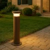Torre pt1 h80 ideal lux lampione da giardino ip65 marrone